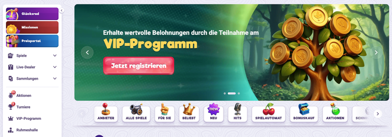 Ragnaro Casino&nbsp;Webseite